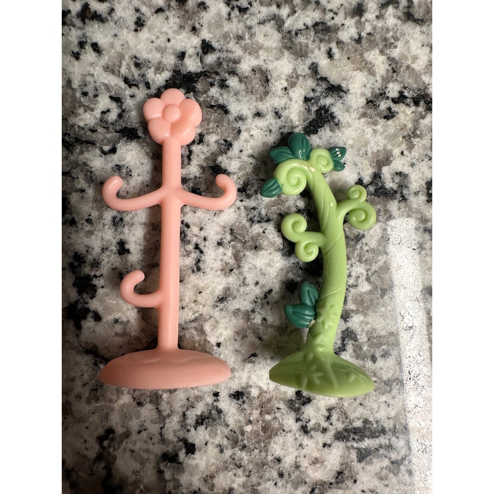littlest pet shop Miniature Tree Stands Jewelry Flower Hook LPS Small Lot